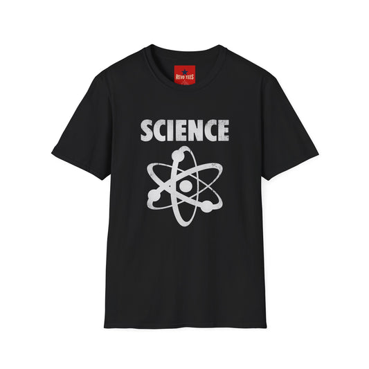 Science Atom Graphic T-Shirt — Retro STEM Tee for Scientists & Students