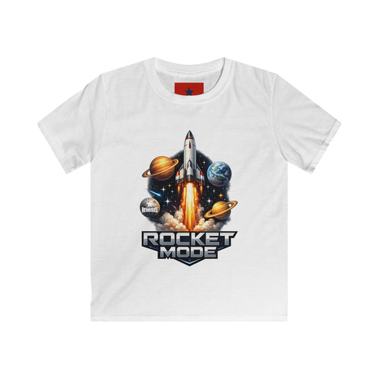 REVOTEES Kids Rocket Mode Tee — Space Shuttle Graphic Shirt