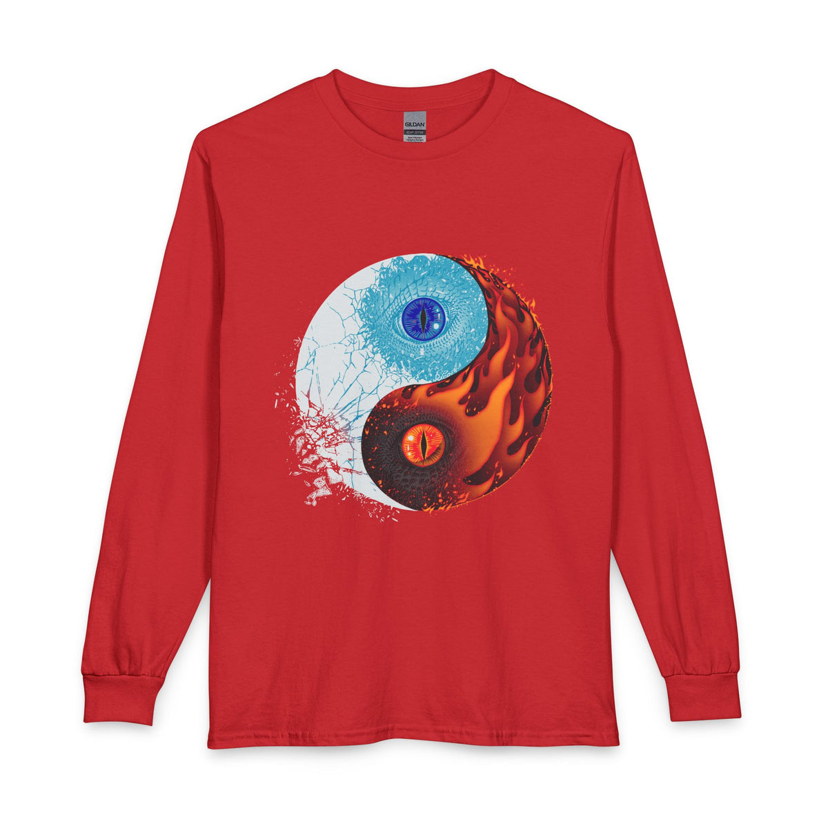 Revotees Fire and Ice Yin Yang Long-Sleeve T-Shirt - alternate view 10