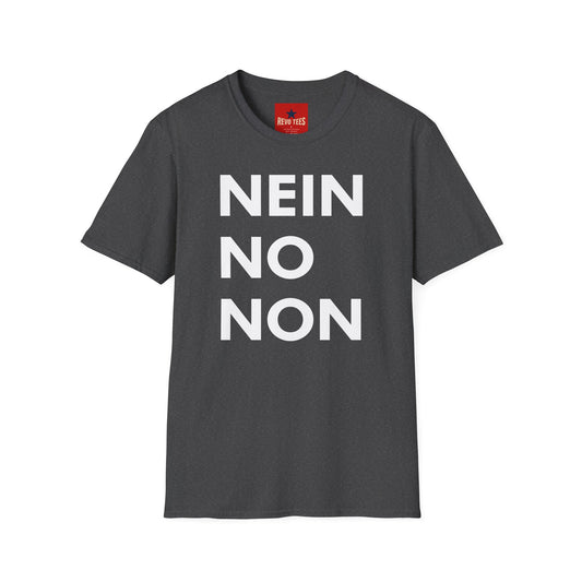 Nein / No Graphic T‑Shirt — Bold Bilingual Statement Tee