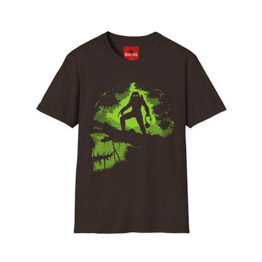 Predator Forest Silhouette T-Shirt — Cryptid Adventure Tee