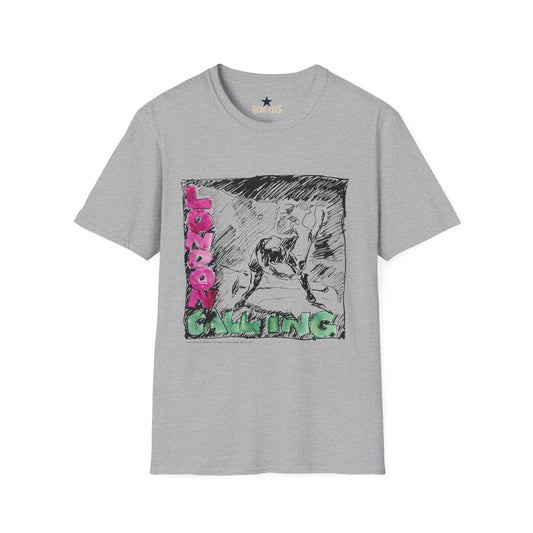 Revotees The Clash London Calling Unisex Softstyle T-Shirt - alternate view 2