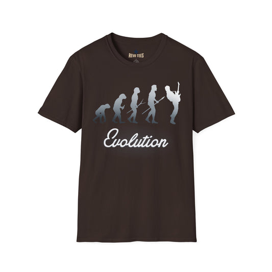 Revotees Evolution of Guitarists Unisex Softstyle T-Shirt - alternate view 2