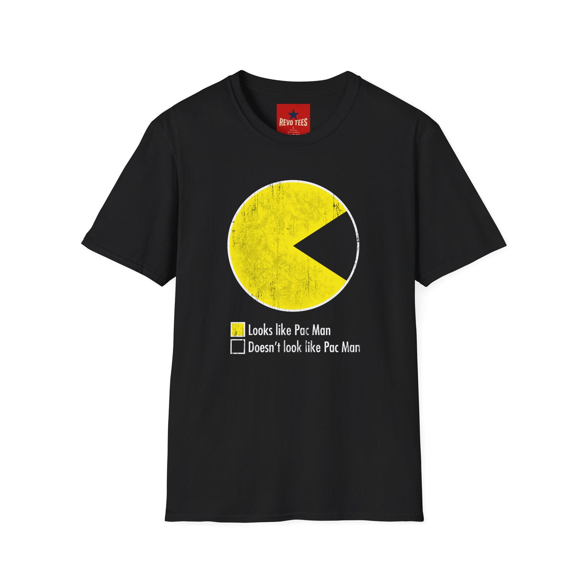 Revotees Pac Man Vintage Looks Like Pac Man Doesn T Look Like Pac Man Graphic T-Shirt - alternate view 8
