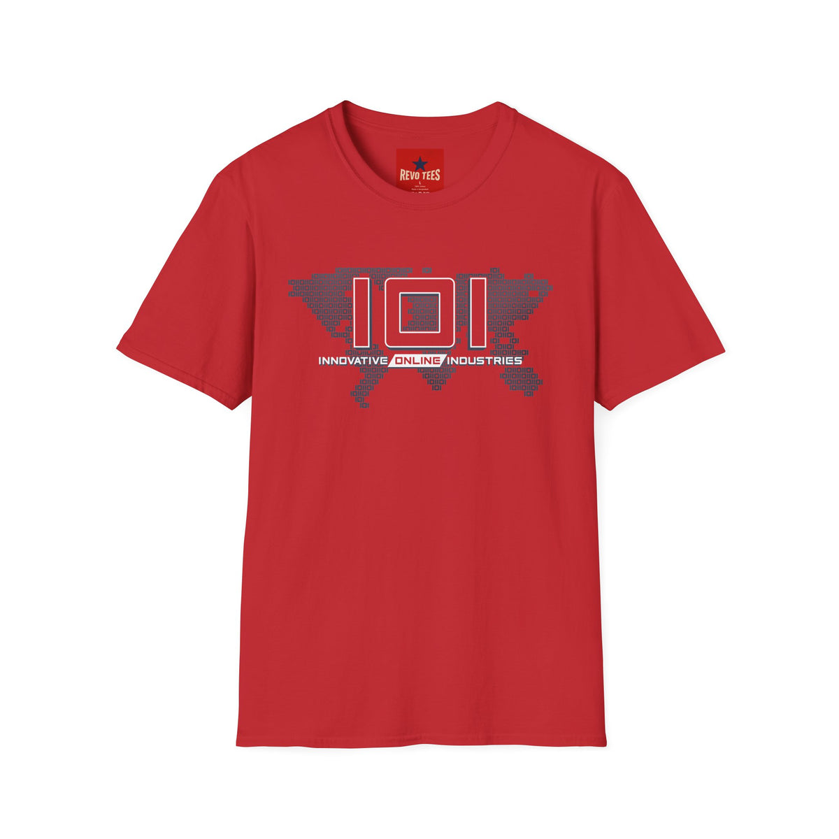 Revotees 101 Innovative Online Industries Tech Logo Graphic T-Shirt - alternate view 9