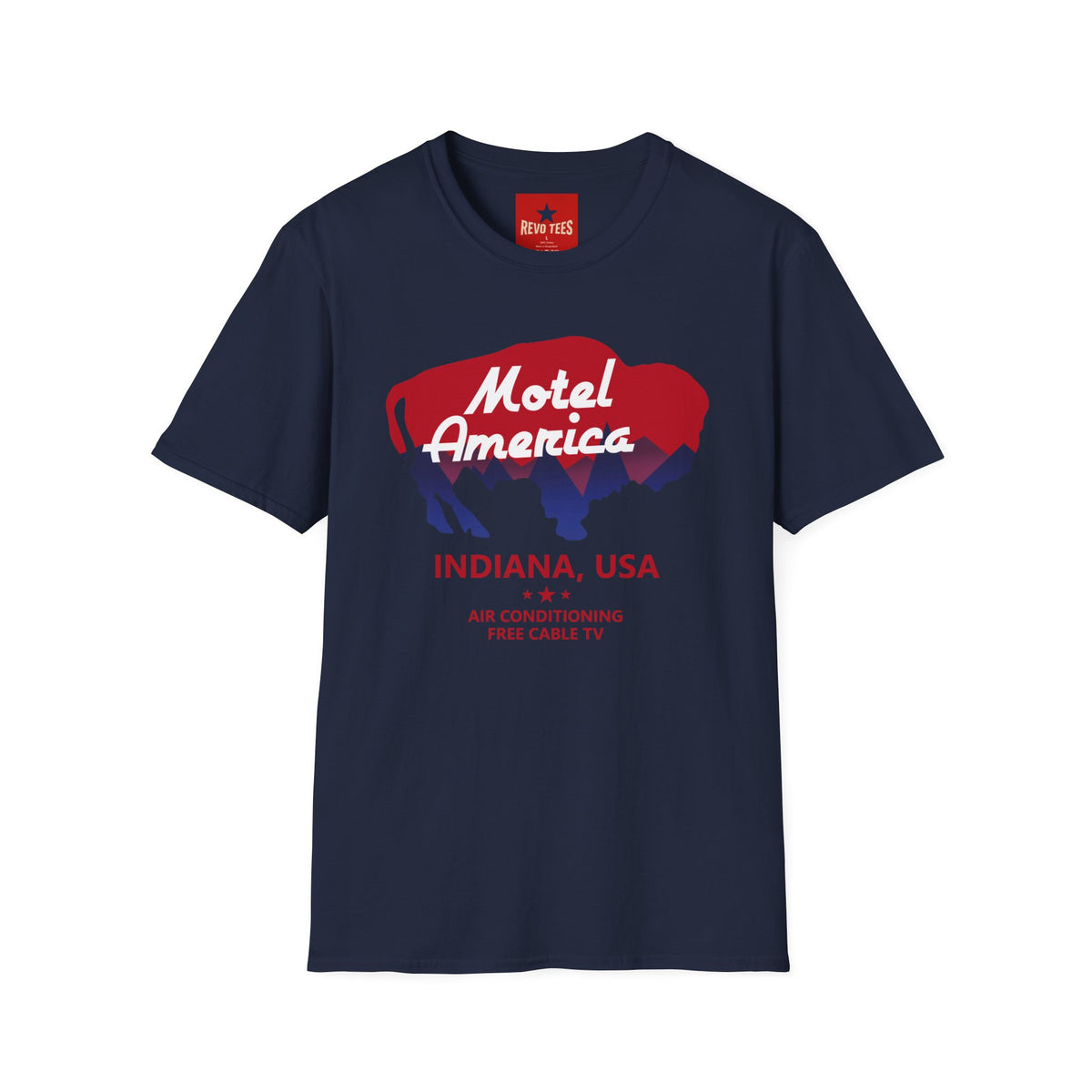 Revotees Motel America Buffalo Retro Indiana Roadtrip T-Shirt - alternate view 10