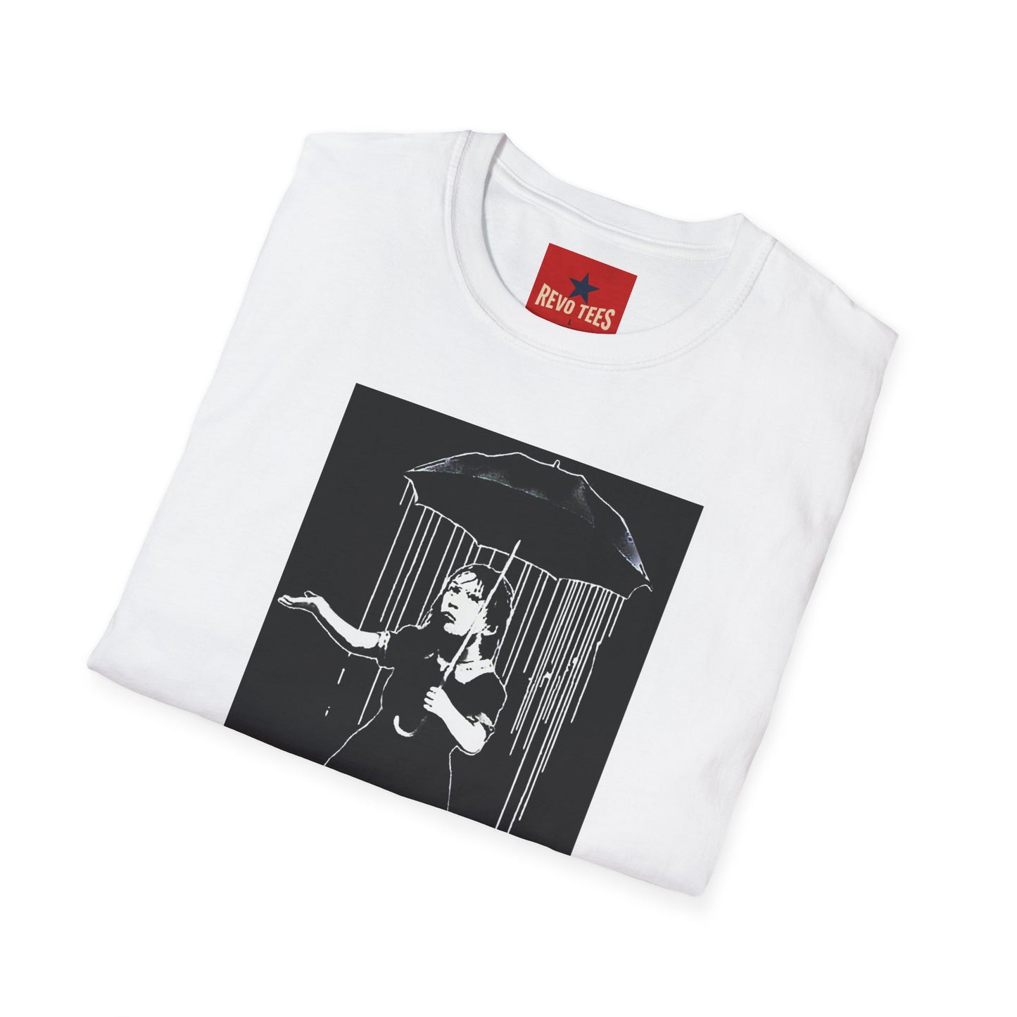 Banksy T-Shirt — Girl with Umbrella Chalk Art Tee