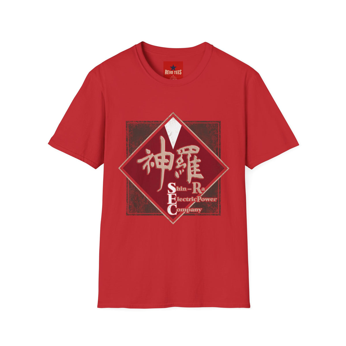 Revotees Japanese Kanji Graphic Vintage Red Diamond 神羅 Streetwear T-Shirt - alternate view 11