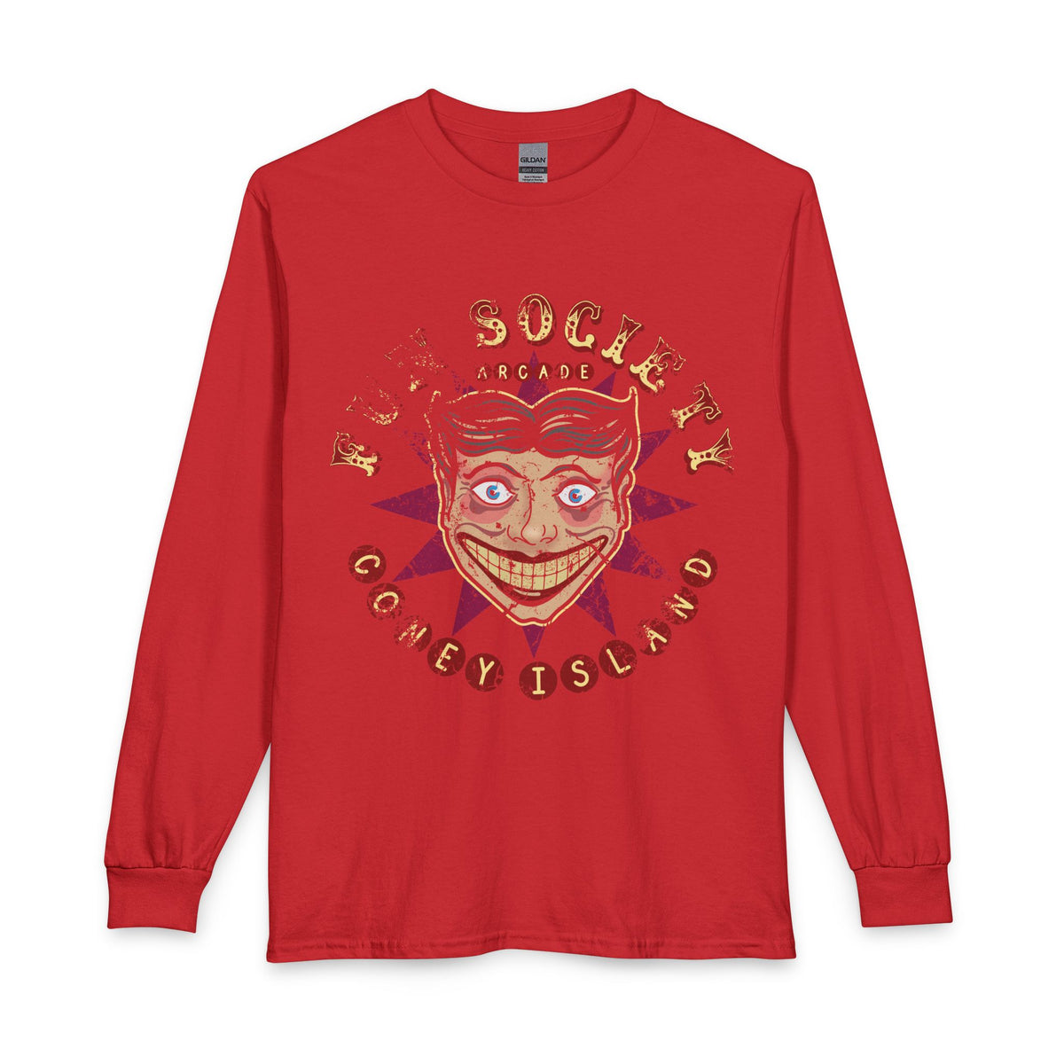 Revotees Coney Island Freakshow Long-Sleeve Society Arcade Vintage Carnival Graphic T-Shirt - alternate view 10