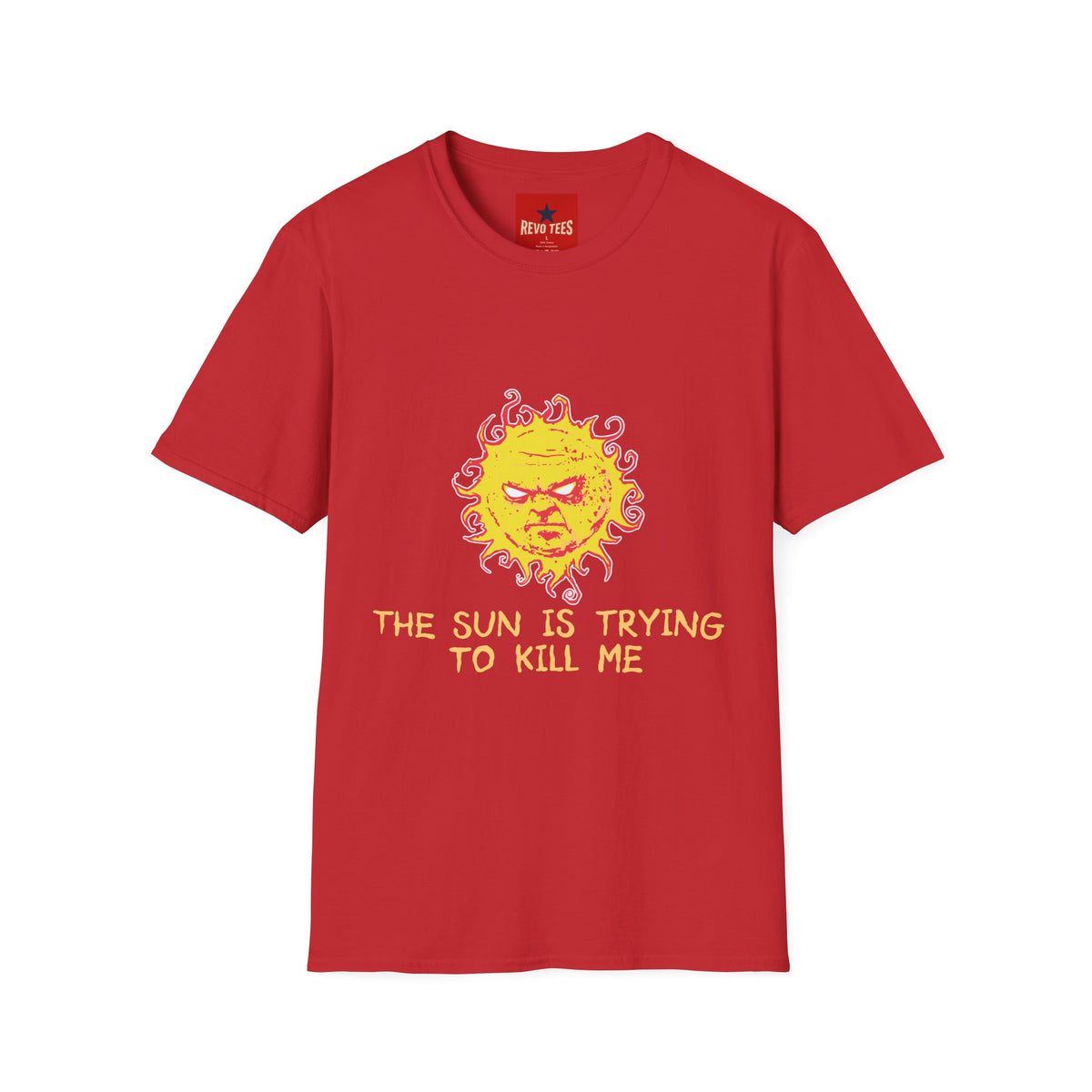 Revotees Angry Sun Graphic the Sun Is Trying to Kill Me T-Shirt - alternate view 11