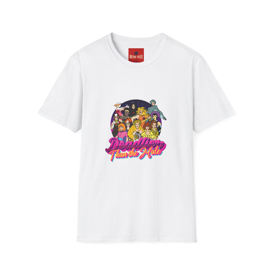 Retro Cartoon Character Group T-Shirt — 'Together We Rule' Vintage Crew Tee