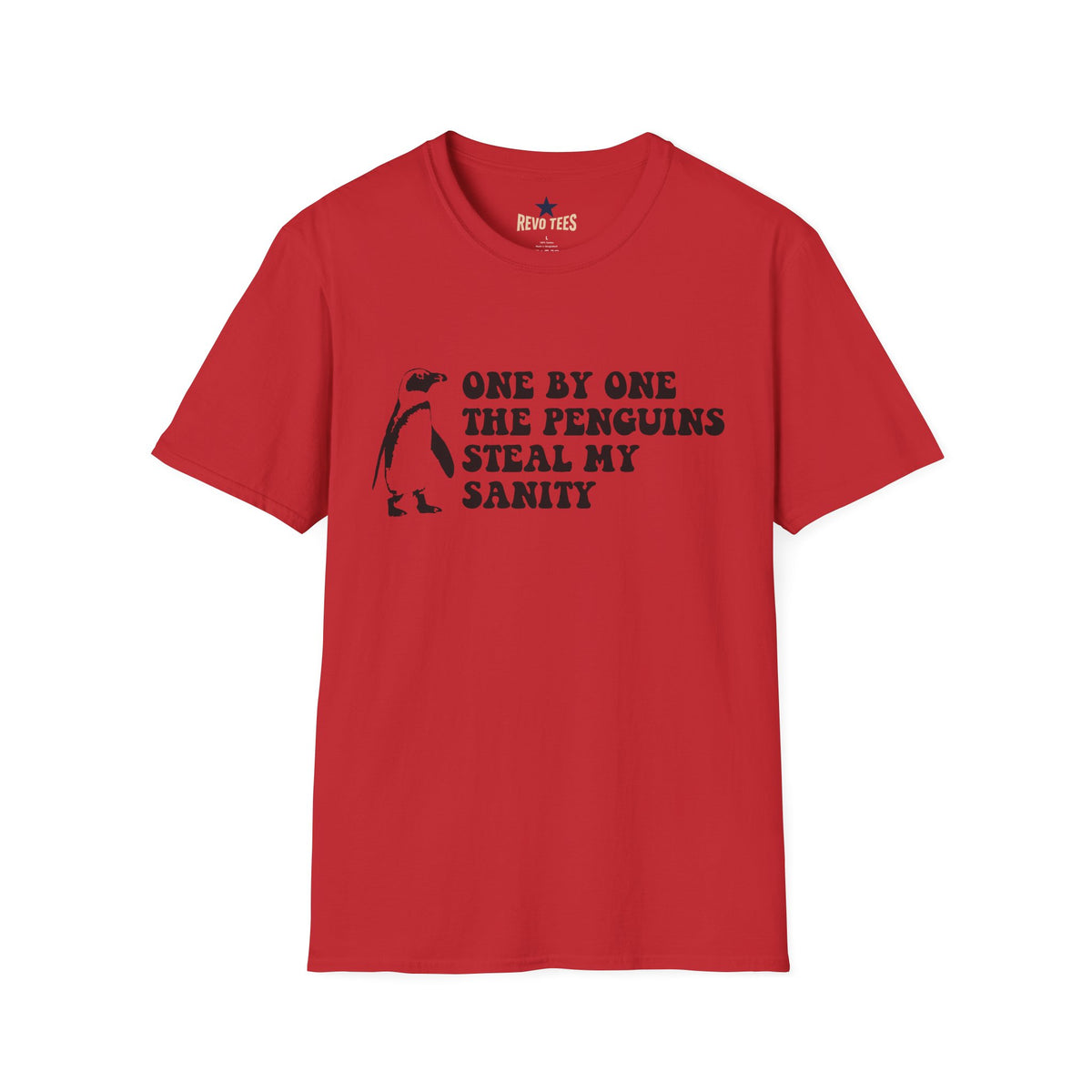 Revotees Penguins Steal My Sanity Unisex Softstyle T-Shirt - alternate view 8