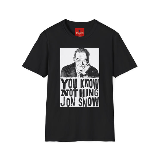 T-Shirt — "You Know Nothing Jon Snow" Graphic Tee (Sketch Portrait)
