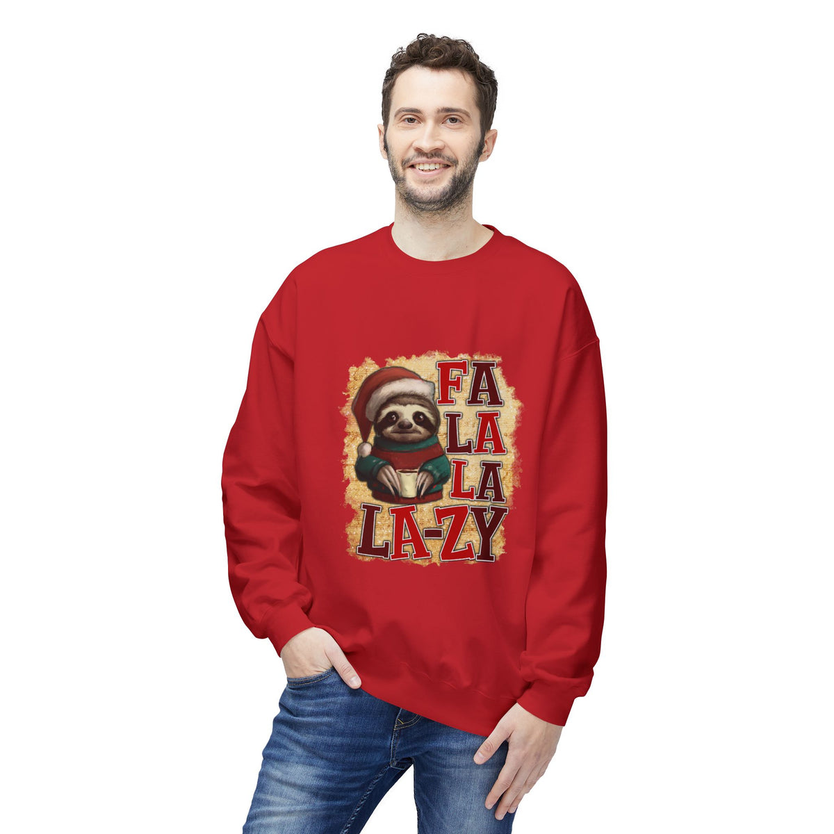 Fa La La La-Zy Sloth Christmas Sweatshirt