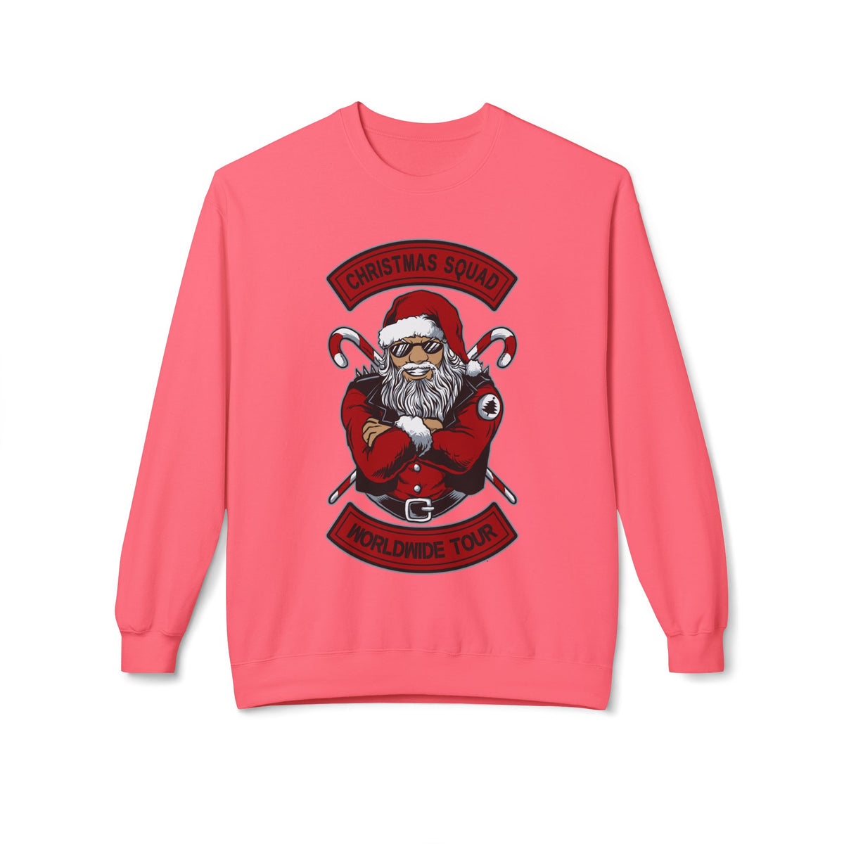 Santa Skull — Christmas Skull Rock-N-Roll Tour Crewneck Sweatshirt