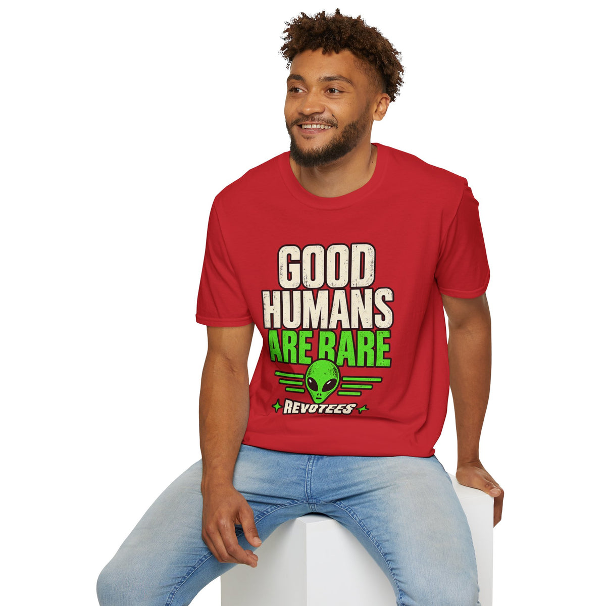 REVOTEES Good Humans Are Rare Alien T-Shirt