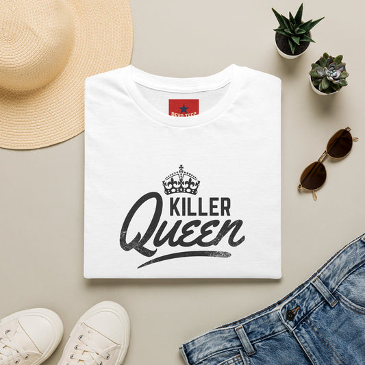 Killer Queen Graphic T-Shirt — Bold Crown Retro Script Tee