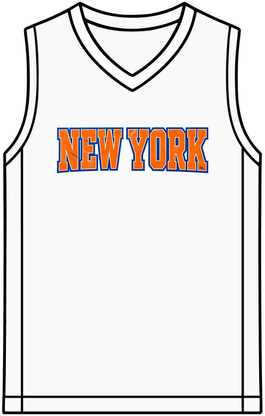 New York unofficial Basketball Jersey