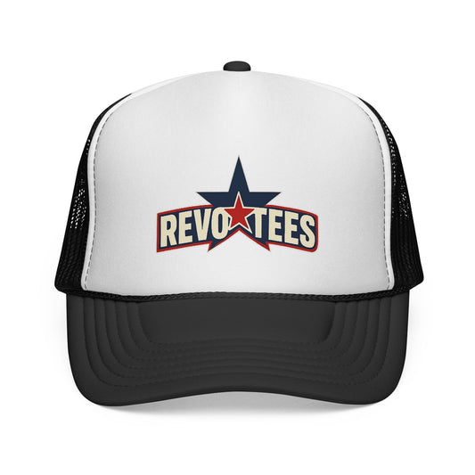 Revotees Star Logo Trucker Cap - Vintage Patriotic Mesh Hat