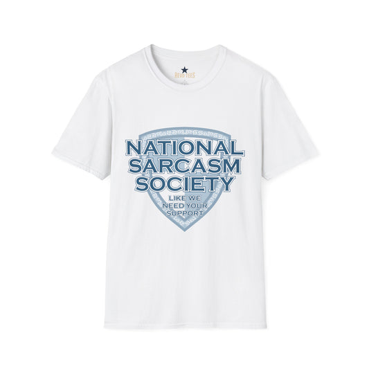 Revotees National Sarcasm Society Unisex Softstyle T-Shirt - alternate view 2