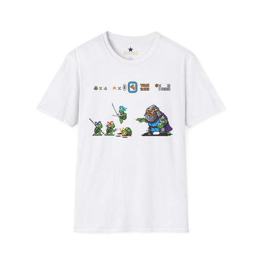 Baby Ninja Turtles& Bowser — Retro Arcade Graphic T