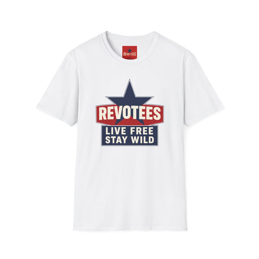 REVOTEES “Live Free Stay Wild” Retro Star Tee