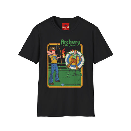 Revotees Archery for Beginners Retro Kids Archery Practice Graphic T-Shirt - alternate view 2