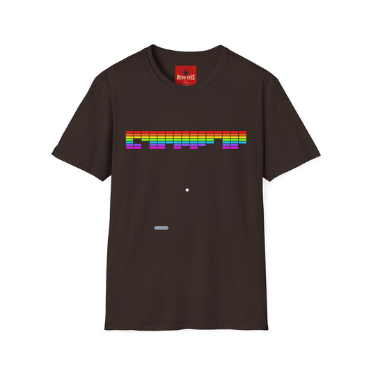 Revotees Rainbow Equalizer Retro Audio Bars Pride T-Shirt - alternate view 2
