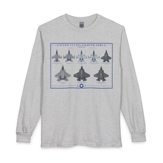 USAF Selection Today's Fleet of Fighter Jets - Long Sleeve Tee