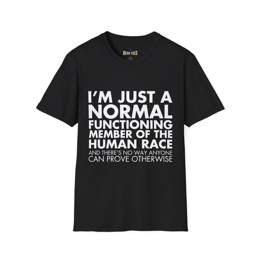 Revotees Im Just Normal Unisex Softstyle T-Shirt - alternate view 2