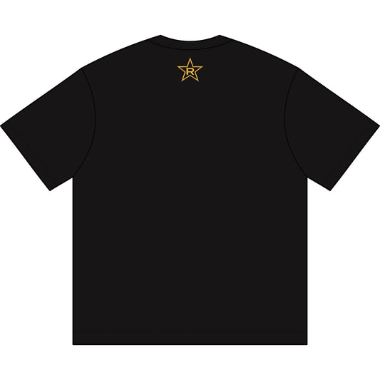 REVOTEES Box Tee - "Tru Playr 4 Real" Gold Script Graphic