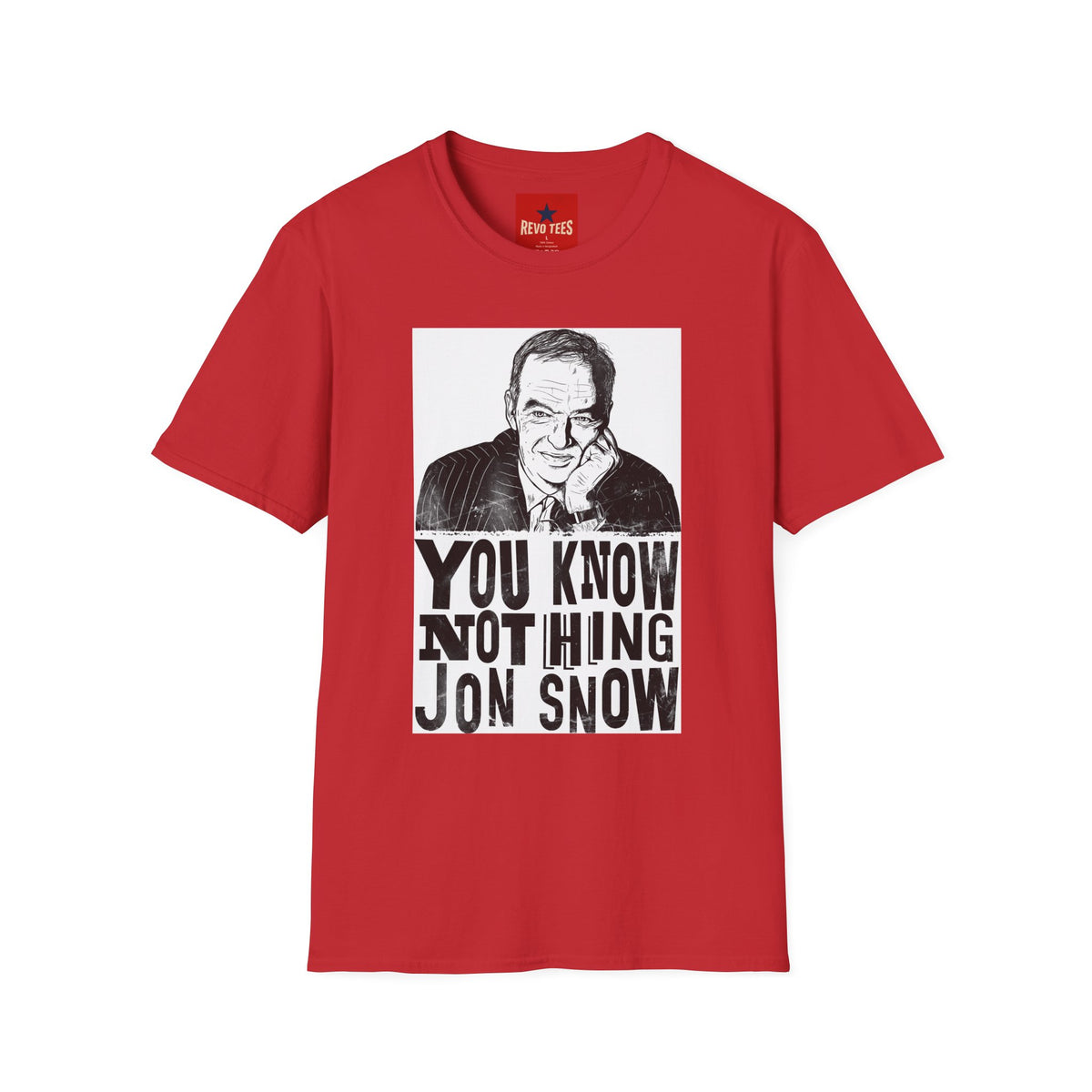 Revotees You Know Nothing Jon Snow Graphic Sketch Portrait T-Shirt - alternate view 11