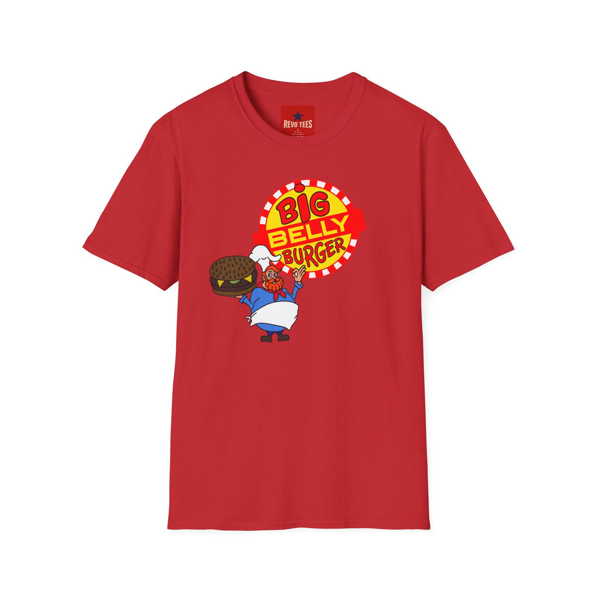 Revotees Big Belly Burger Retro Fast Food Graphic T-Shirt - alternate view 11