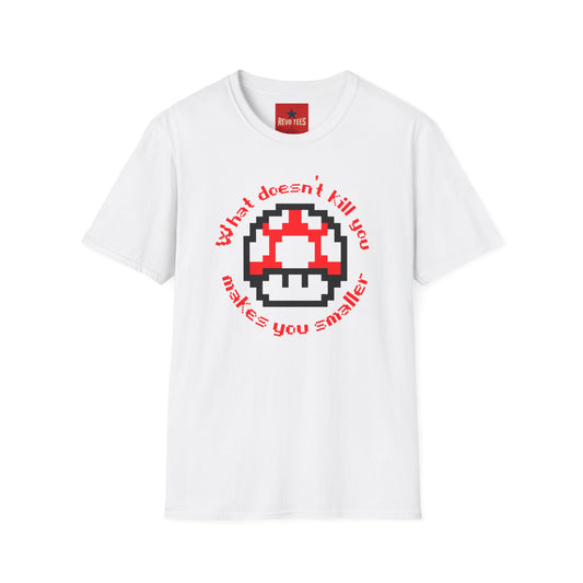 Revotees Retro Pixel Mushroom What Doesn T Kill You Makes You Smaller T-Shirt - alternate view 2