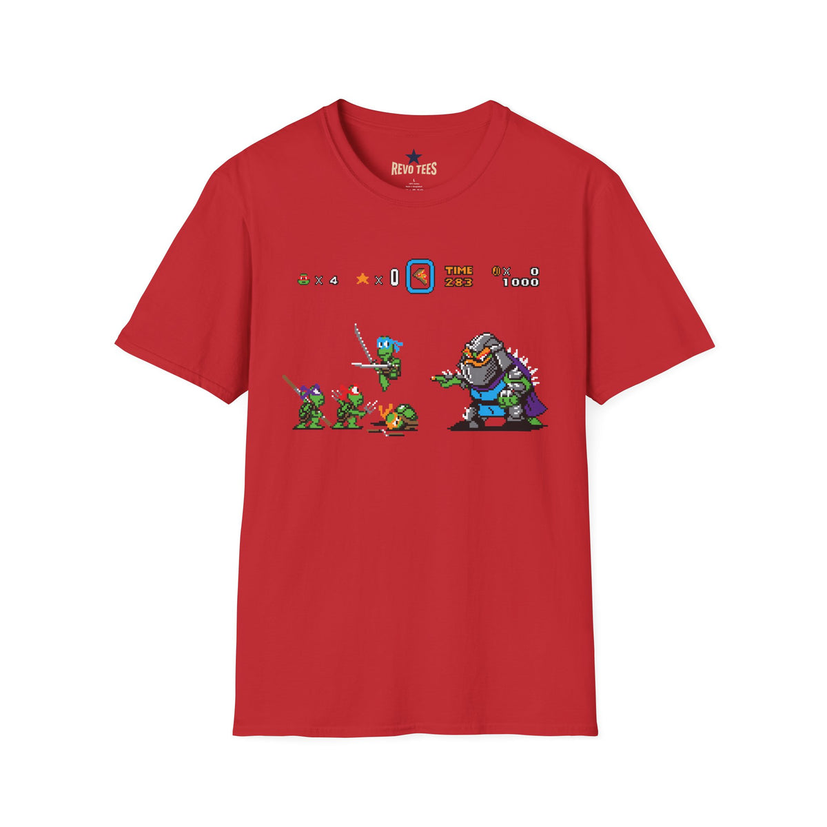 Baby Ninja Turtles& Bowser — Retro Arcade Graphic T