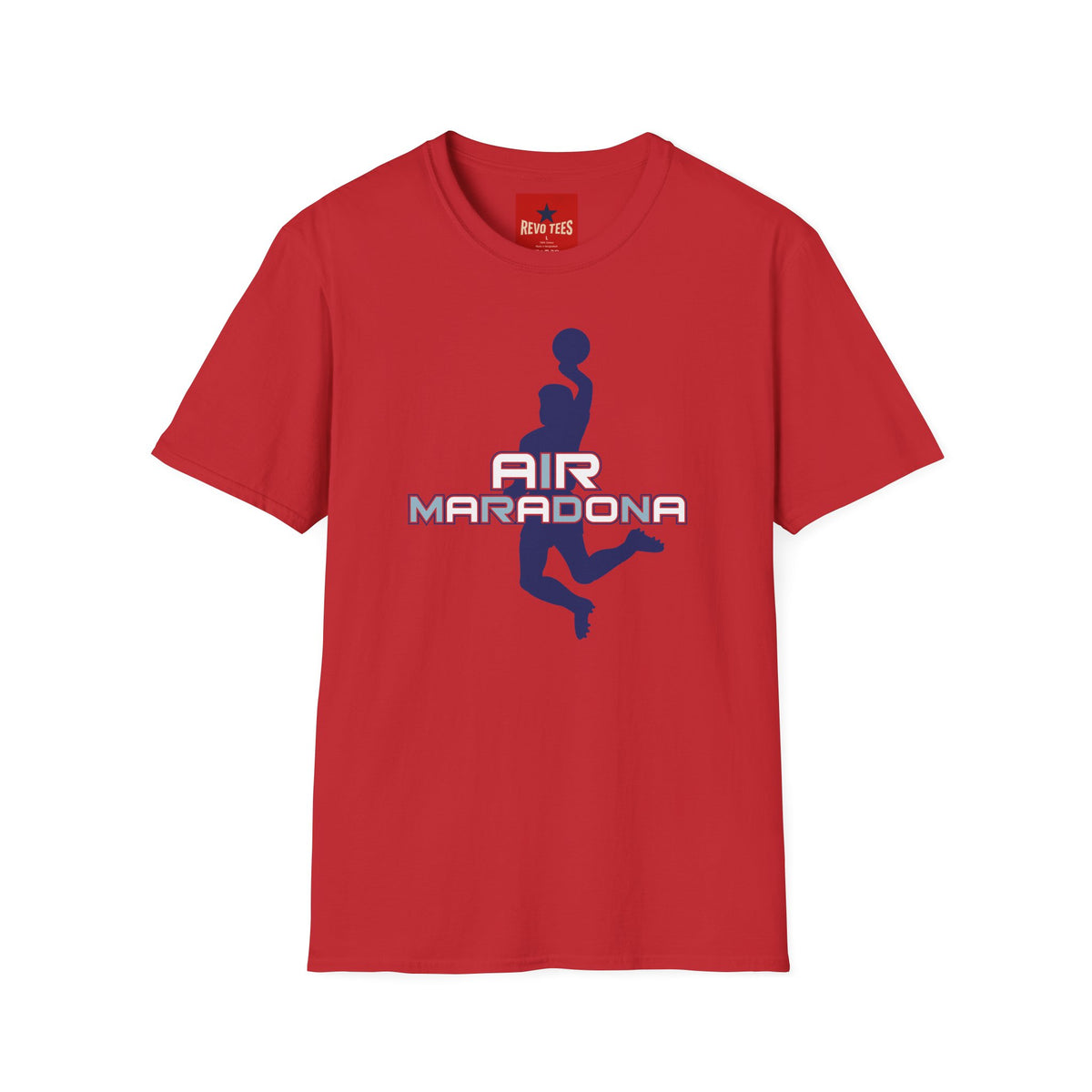 Revotees Air Maradona Retro Soccer Silhouette T-Shirt - alternate view 11