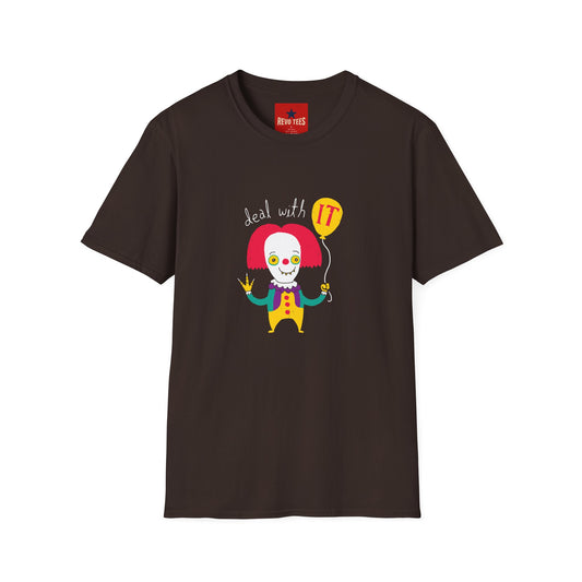 Deal With It Clown T-Shirt — Funny Horror Halloween Graphic Tee