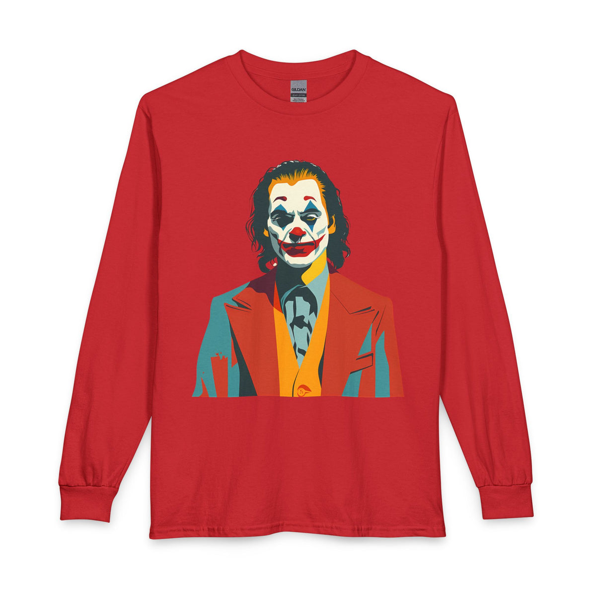 Pop Art The Joker Portrait Long Sleeve Tee