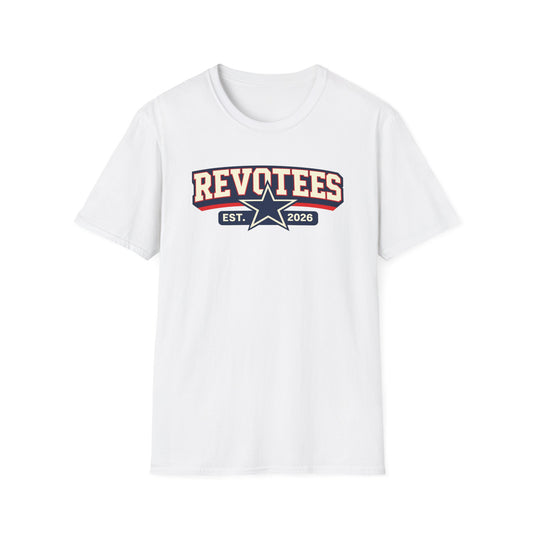 Revotees EST. 2026 Graphic T-Shirt — Retro Star Sports Logo
