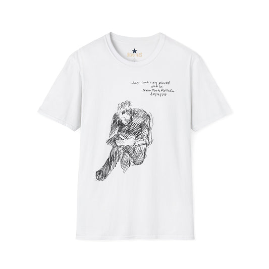 Revotees Joe Strummer the Clash by Ray Lowry Unisex Softstyle T-Shirt - alternate view 2
