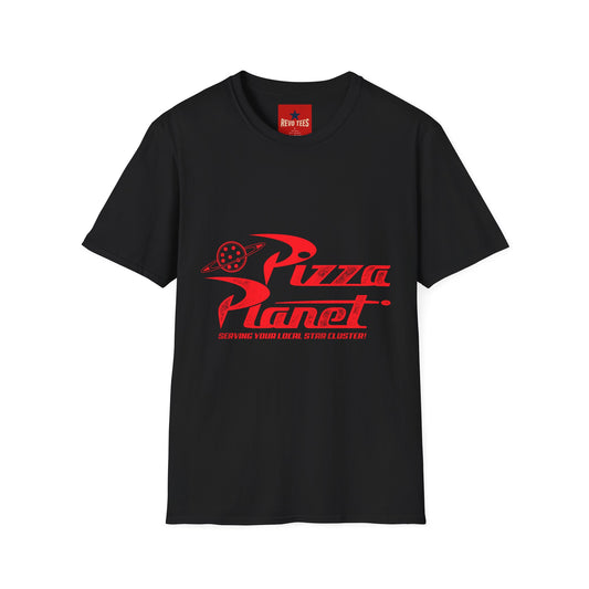 Pizza Planet T-Shirt — Retro Space Pizza Logo Tee