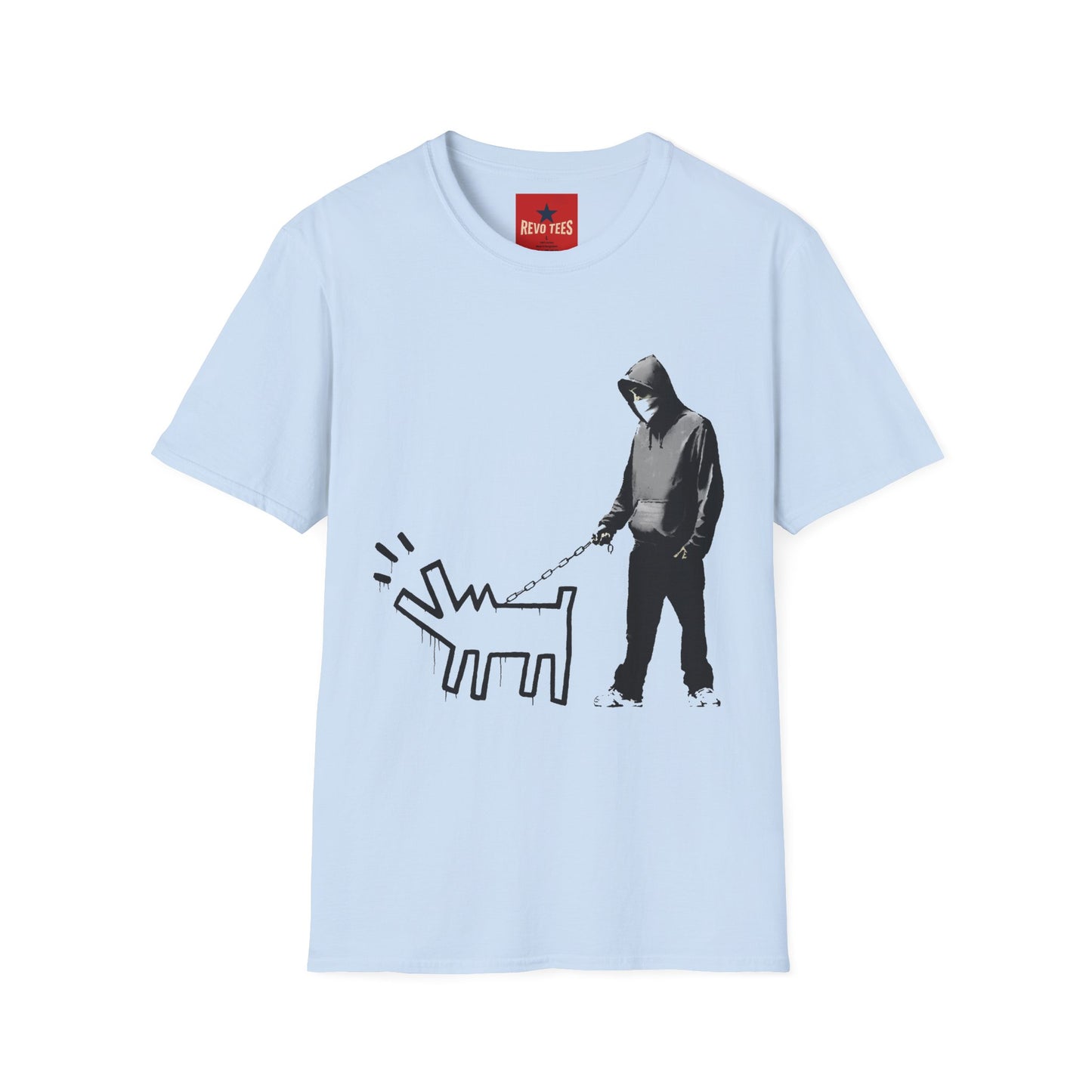 Banksy Walking The Dog — Urban Keith Haring Style Graphic Tee