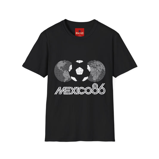 World Cup 2026 Mexico 86 Soccer Azteca Retro T-Shirt — Vintage World Cup Football Tee