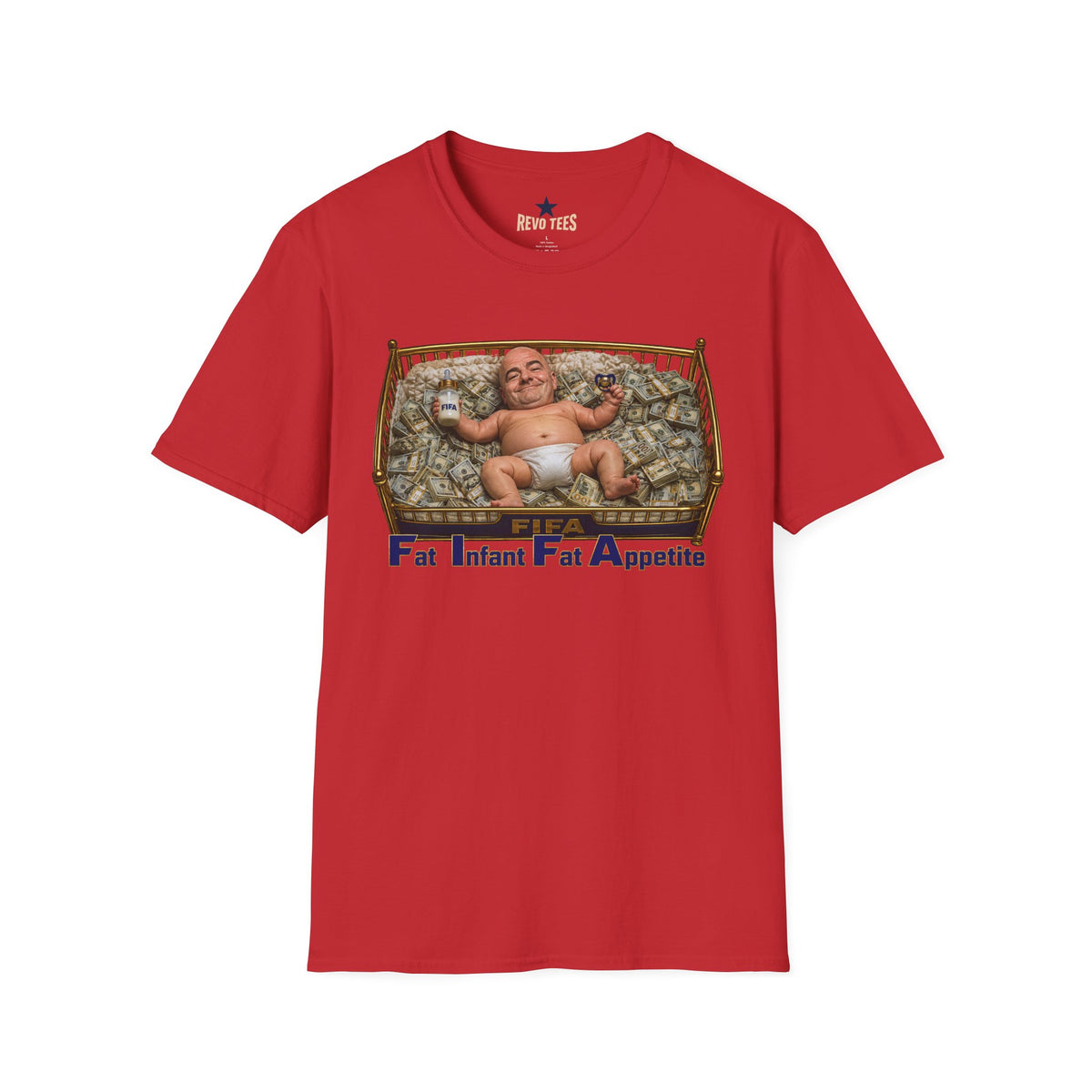 Revotees Fat Infant Fat Appetite Graphic Satirical T-Shirt - alternate view 11