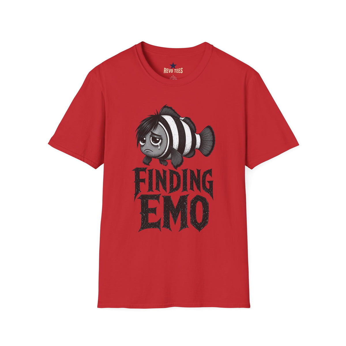 Revotees Finding Emo Sad Clownfish Graphic T-Shirt - alternate view 9