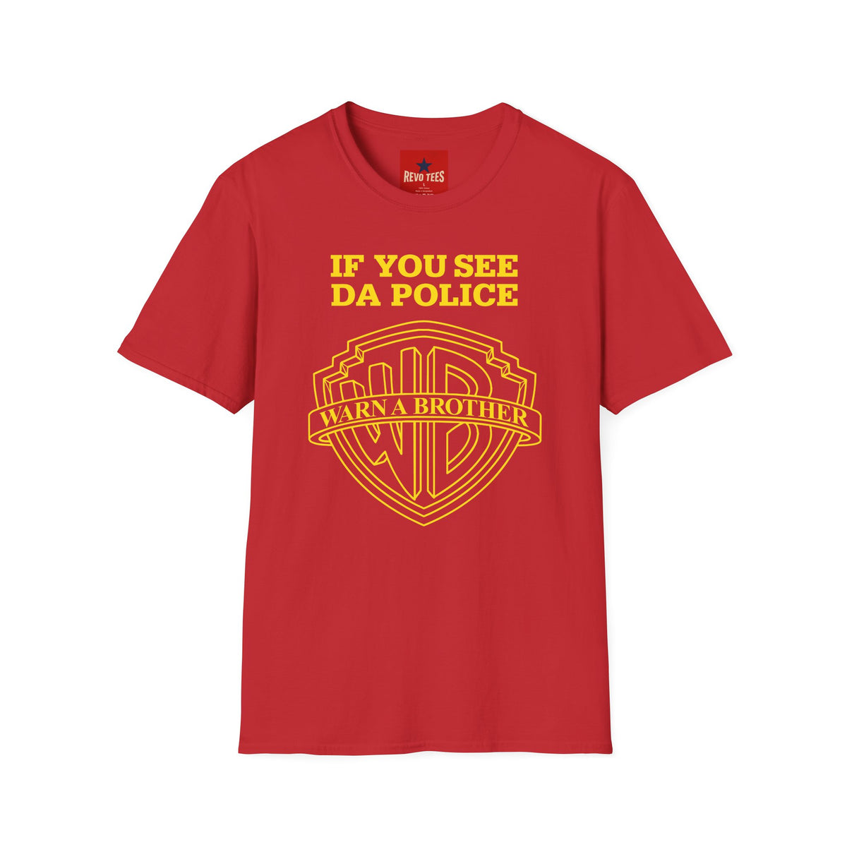 Revotees If You See Da Police Retro Shield Hip Hop T-Shirt - alternate view 9