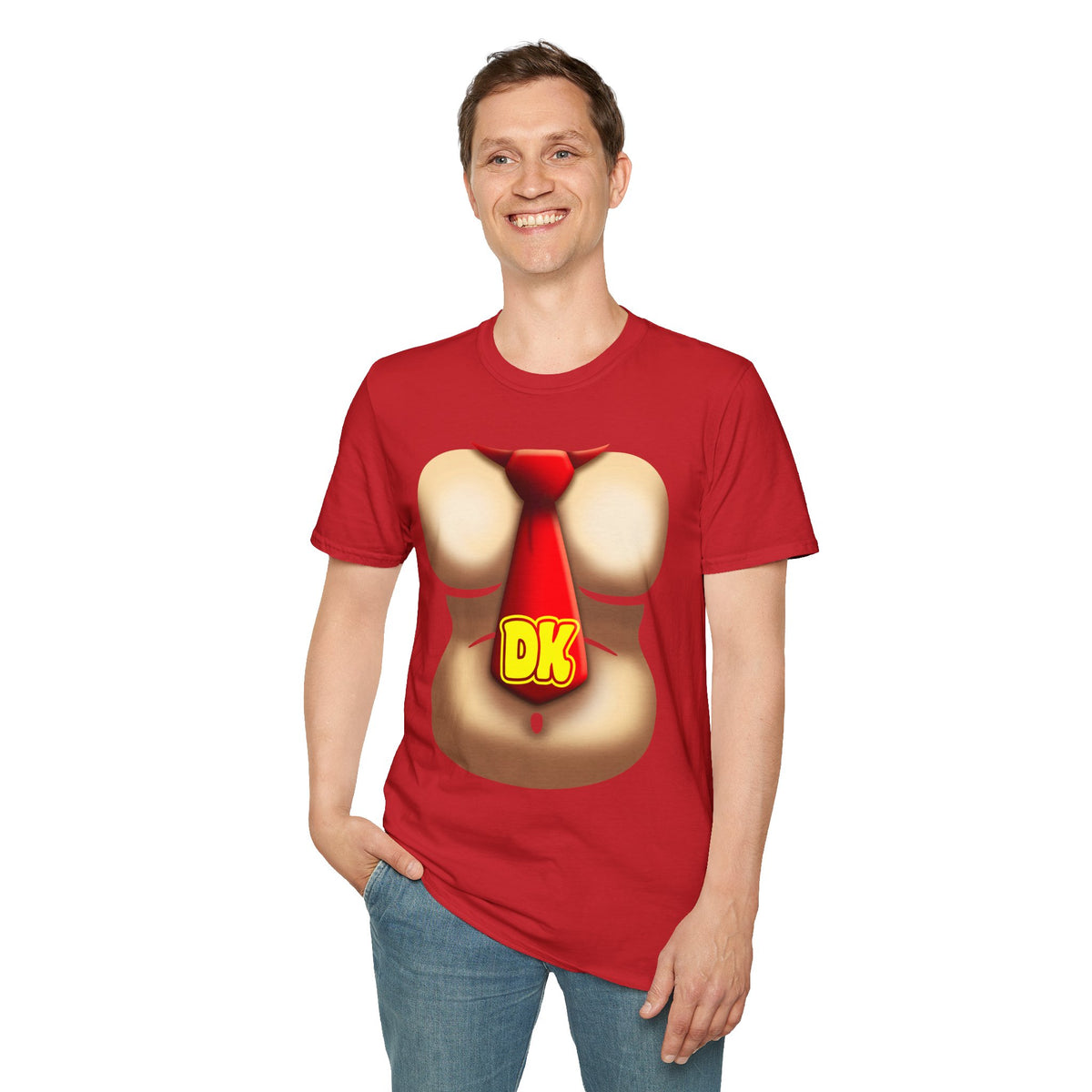 Revotees Novelty Dk Tie Chesty Funny Video Game Costume T-Shirt - alternate view 6