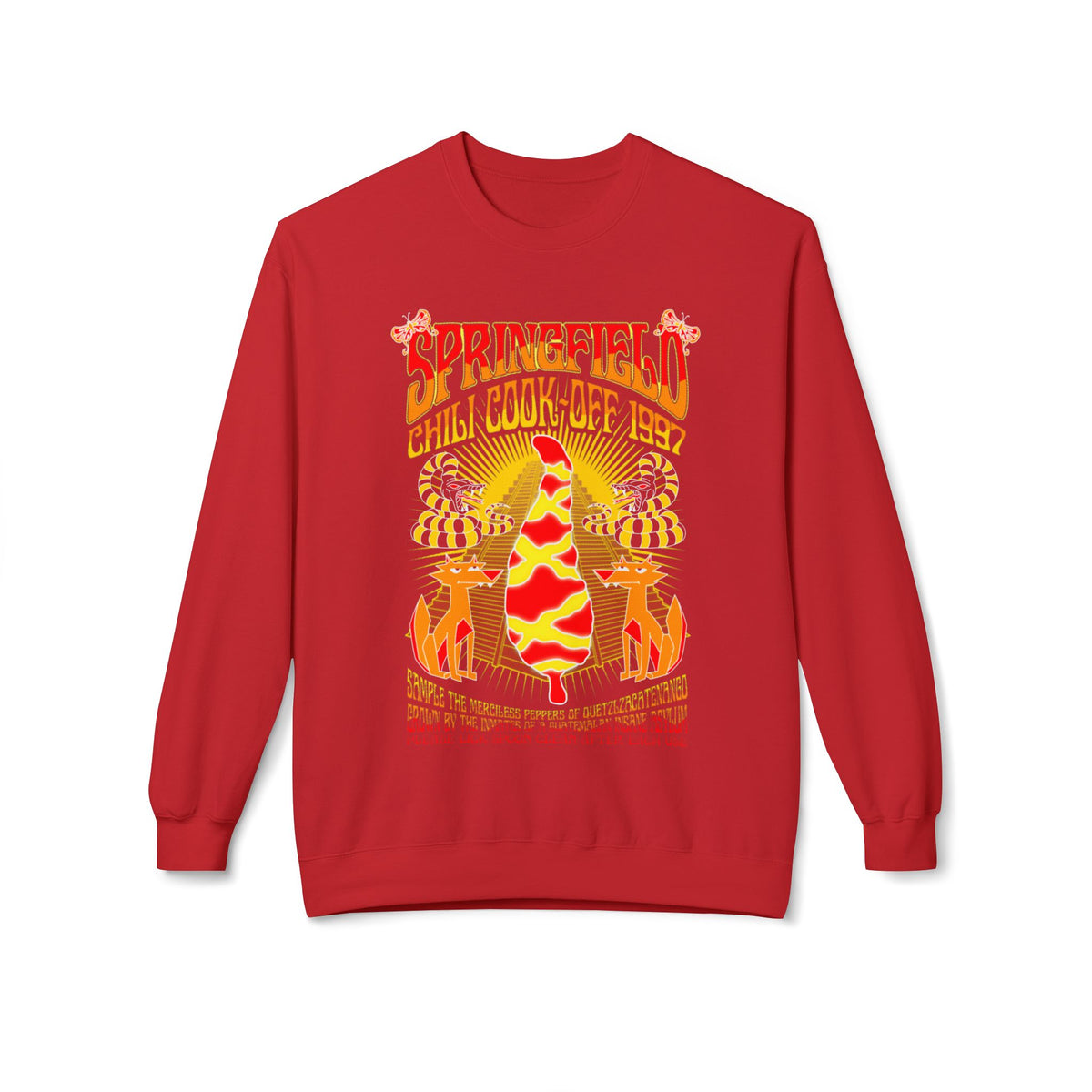 Chili Cook-Off Crewneck Sweatshirt — Springfield Chili Festival Graphic