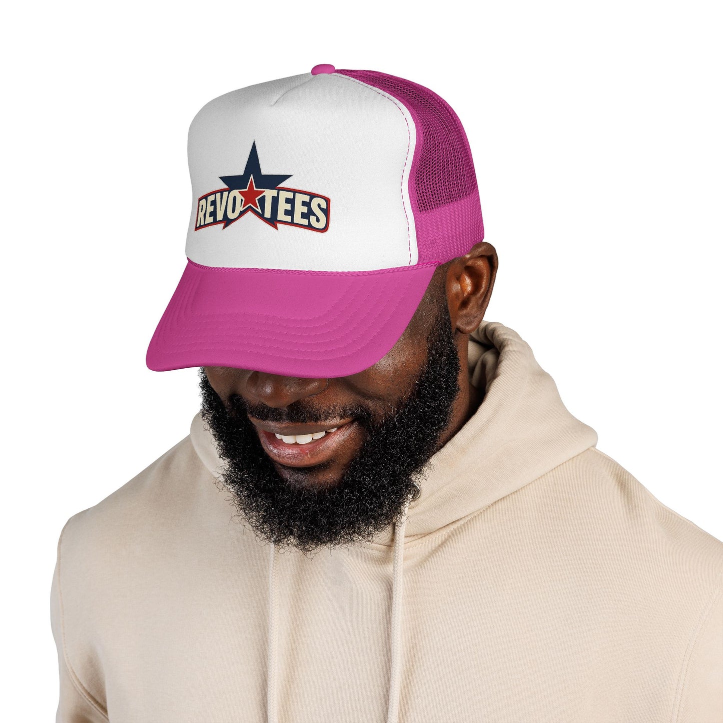 Revotees Star Logo Trucker Cap - Vintage Patriotic Mesh Hat