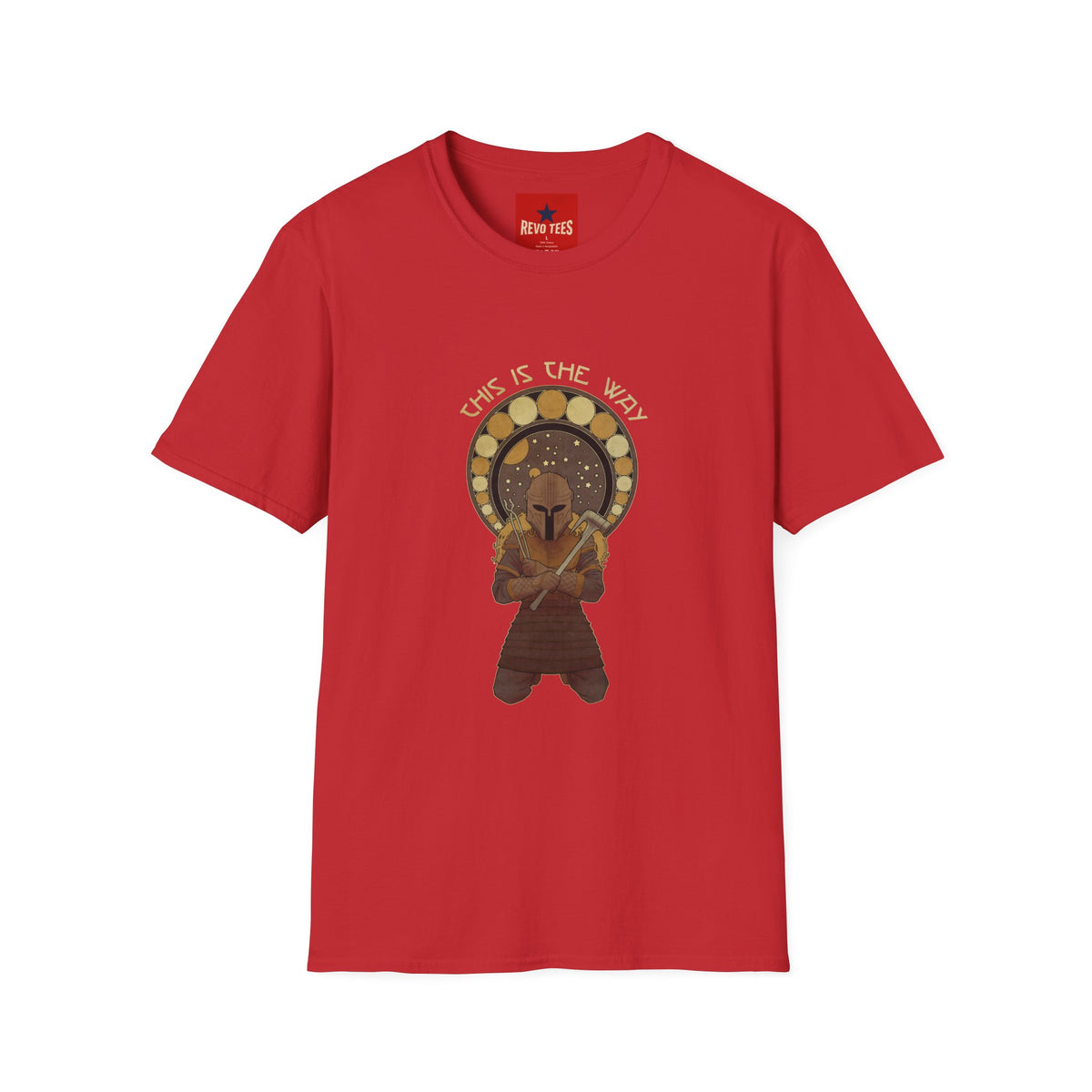 Revotees This Is the Way Mandalorian Inspired Retro Helmet Graphic T-Shirt - alternate view 11